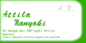 attila manyoki business card